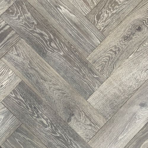 Manhattan Grey Oak Herringbone 150 x 3/14 x 600mm Brushed & Oiled: £32.99 Per M2