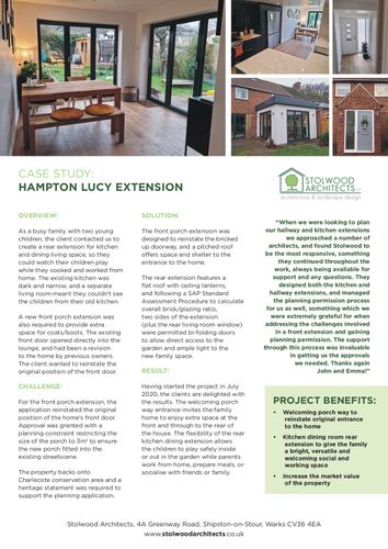 Residential Extension Small