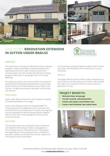 Renovation and extension
