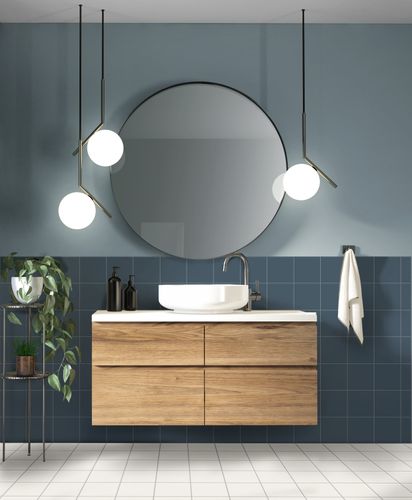 Pastello Ocean Wave Square Matt Porcelain