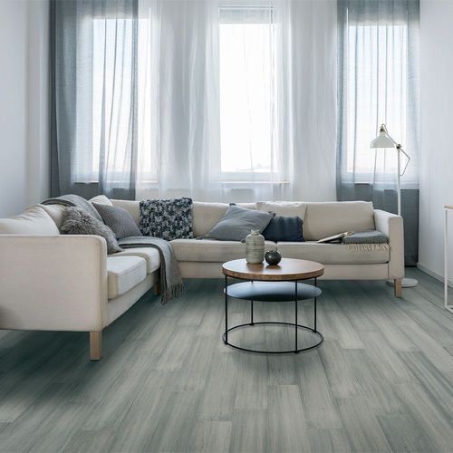 Solid Granite Grey Strand Woven 125mm Click BONA Coated Bamboo Flooring