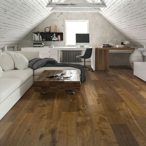 190mm Engineered Brushed & UV Oiled Dark Smoked Charnwood Oak Flooring