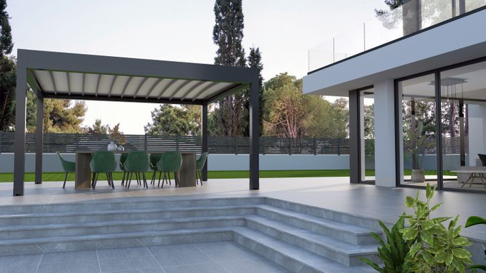 Pergola provided by Gaviota UK