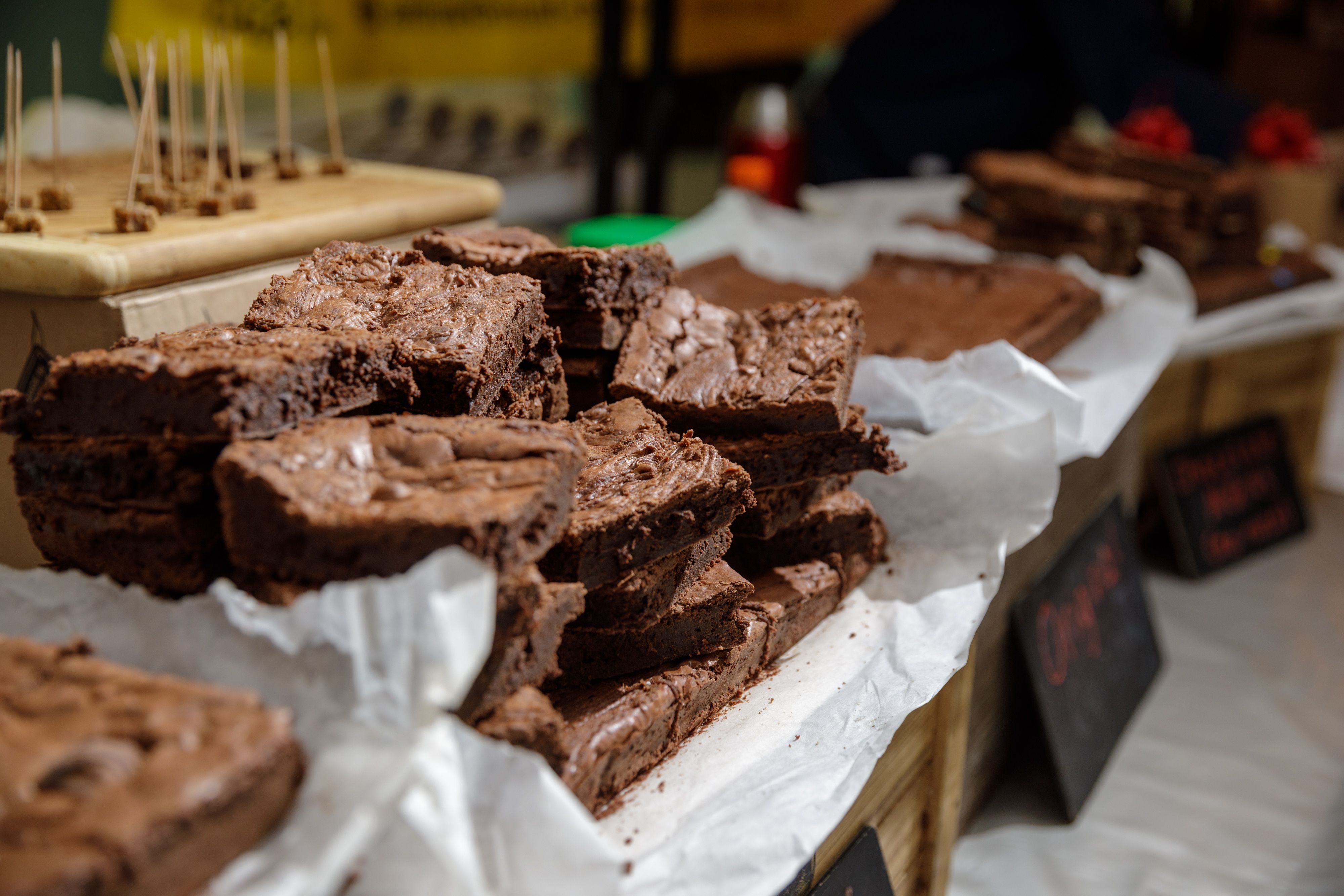 christmas market brownies