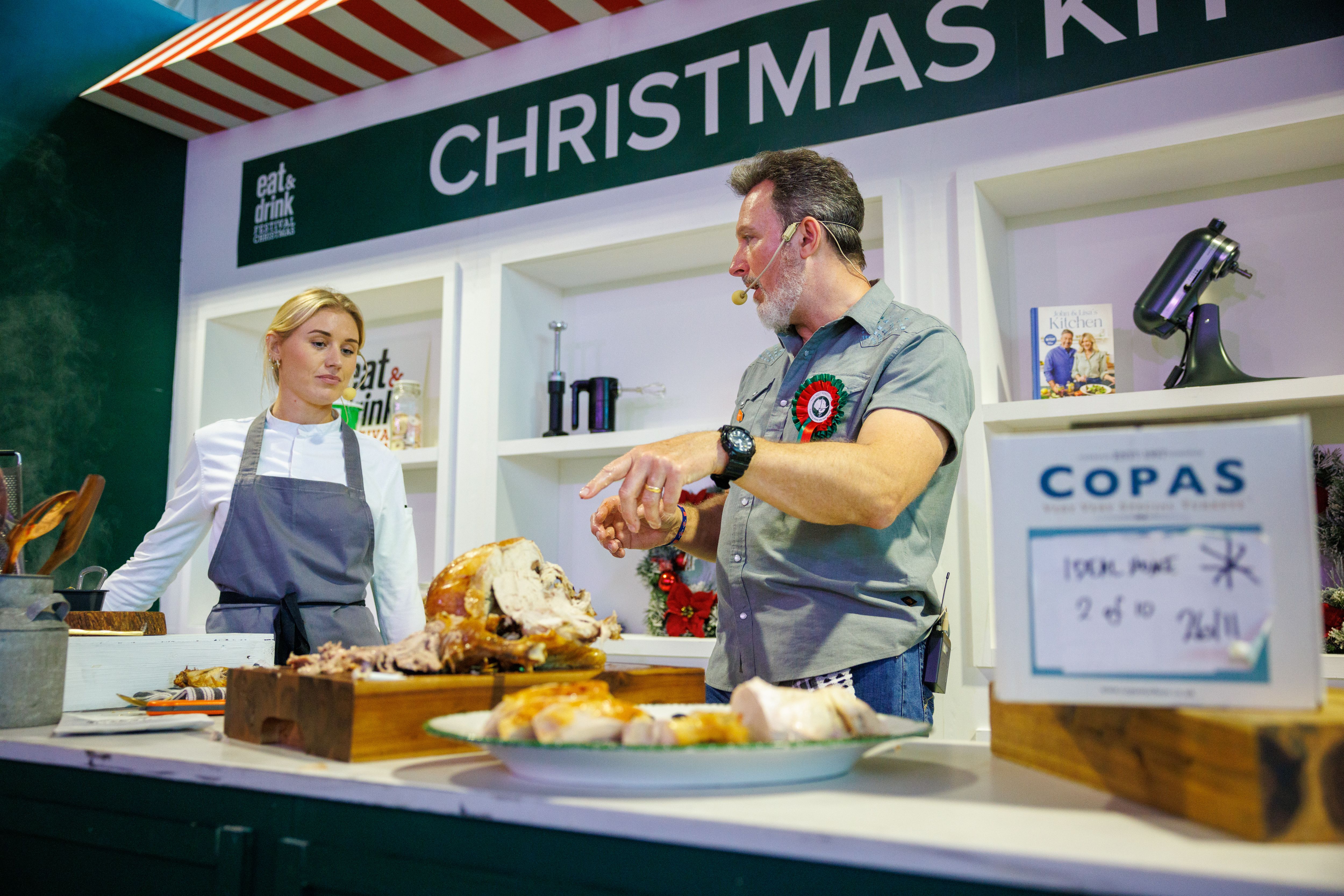 Christmas kitchen stage