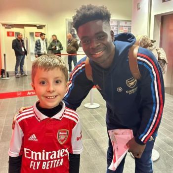 Creating memories with Bukayo Saka