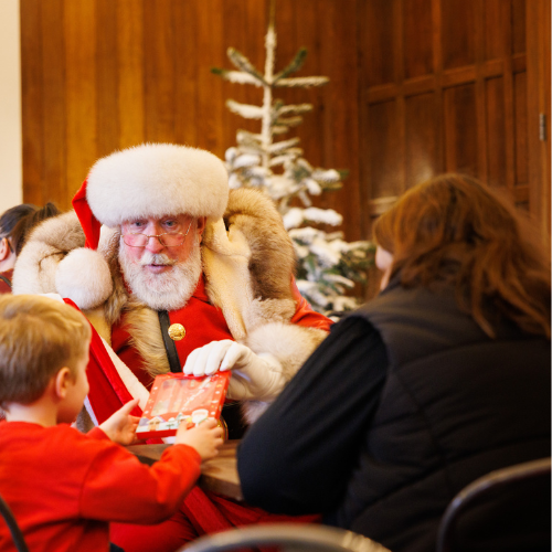 Boy with Santa