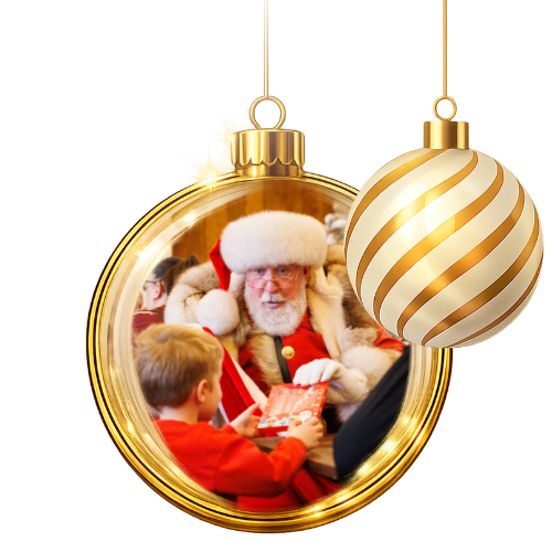 Santa in Bauble 