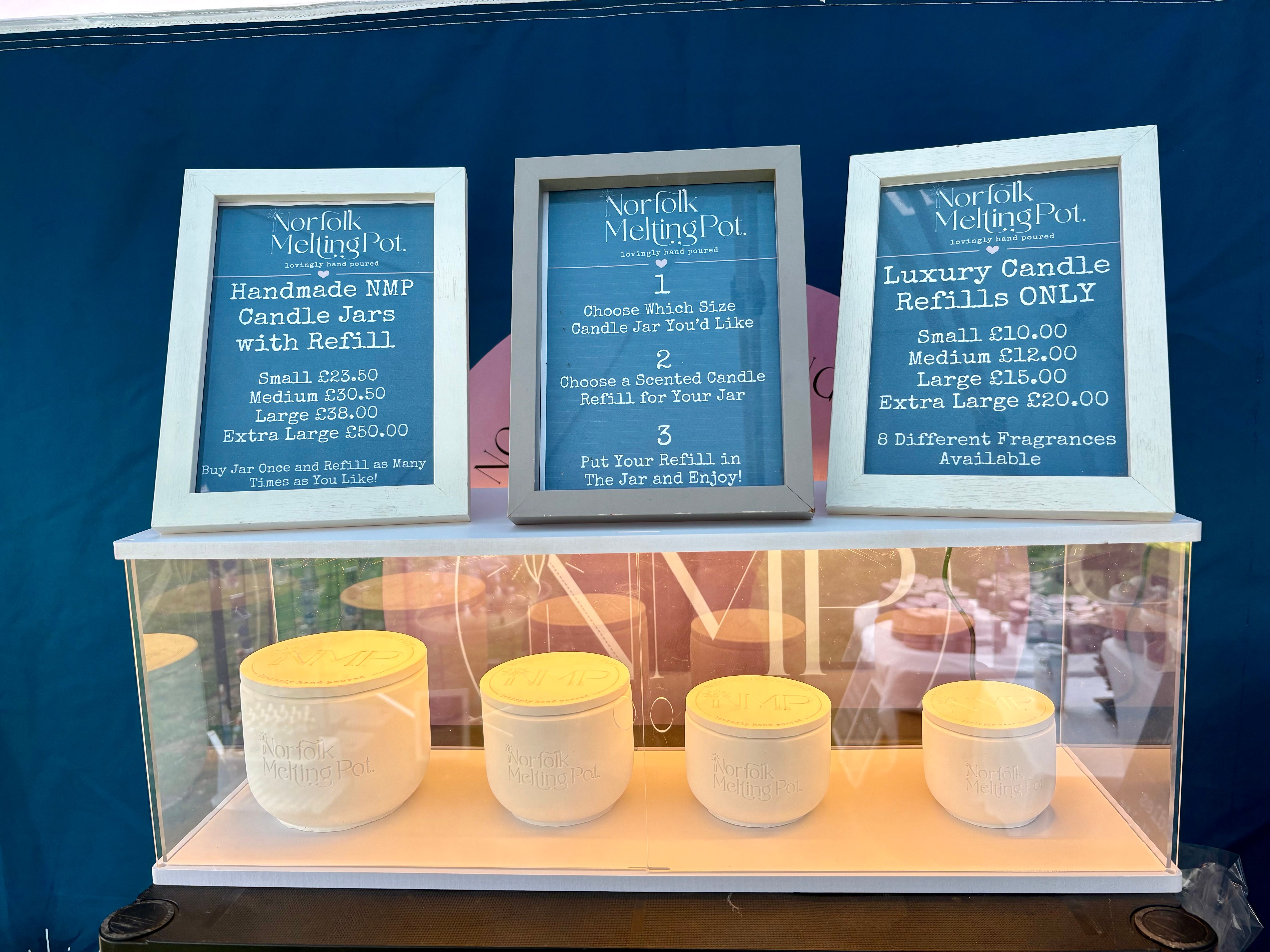Handmade Refillable Candles
