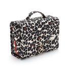 'Emma' 3 in 1 Hanging Wash Bag in Leopard Tan