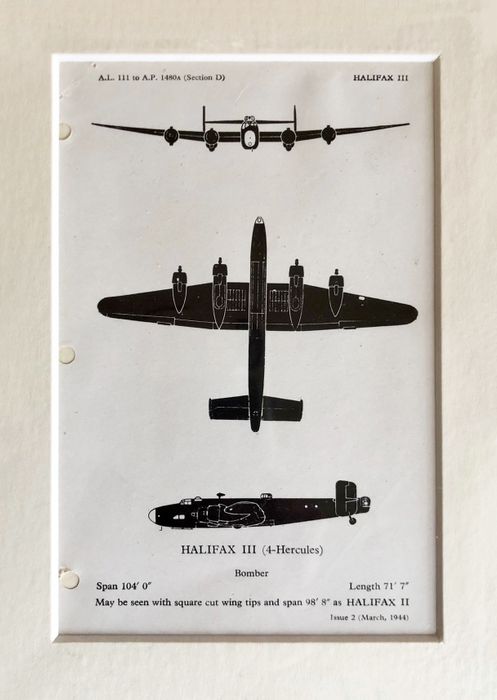 Original WW2 Aircraft Silhouettes