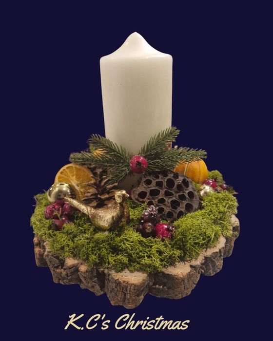 Handmade table centres and wreaths