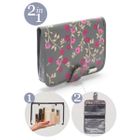 'Kate' Hanging Beauty Bag in Blossom Charcoal