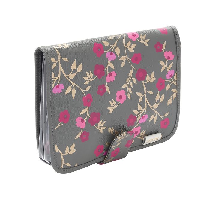 'Kate' Hanging Beauty Bag in Blossom Charcoal