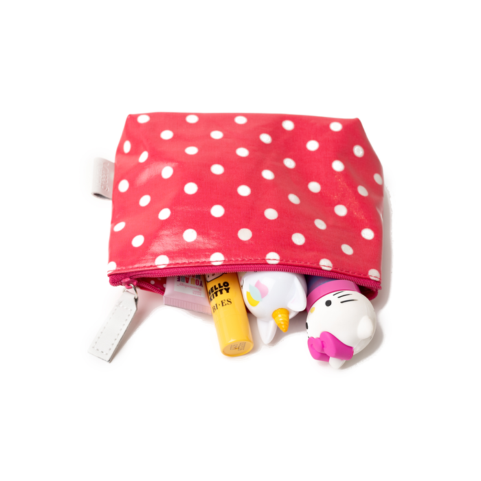 Red Polka Dot Makeup Bag