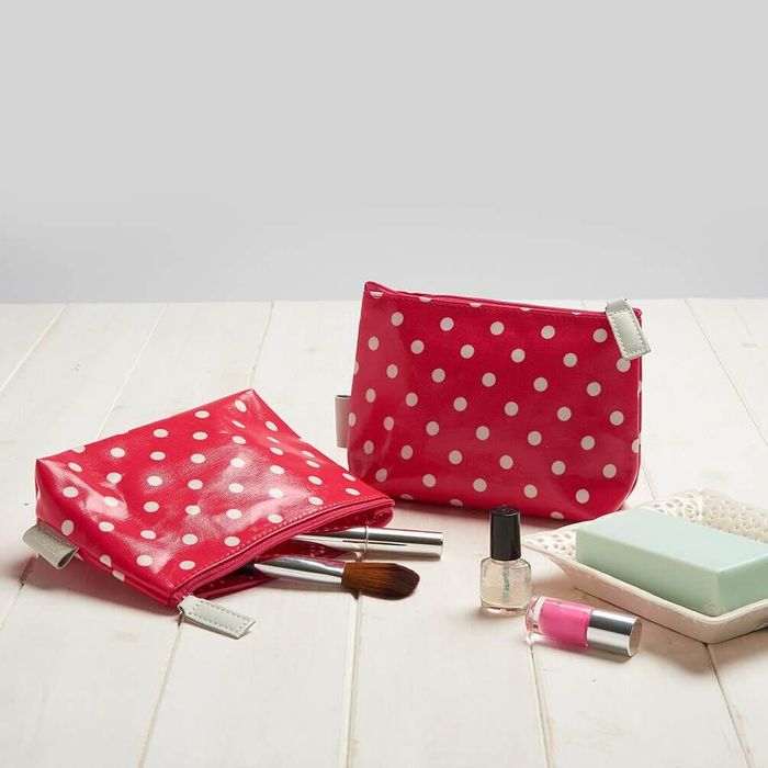 Red Polka Dot Makeup Bag