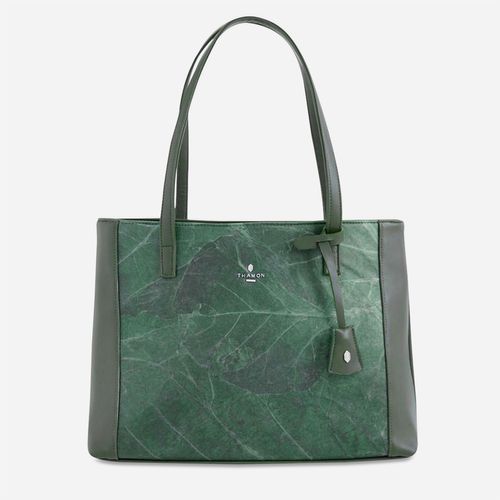 Leaf Leather Tote Bag