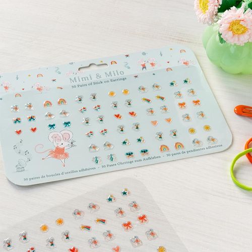 Mimi and Milo stick-on earrings