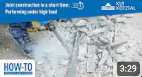 How to: Joint construction with a load-bearing, elastic grout for block joints - KLB Kötztal