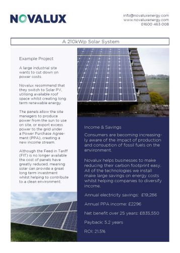 210kWp Solar PV System