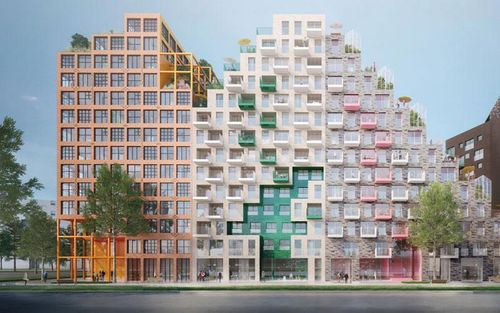 Manuelle Gautrand Designs Futuristic Housing Block for Amsterdam | Construction Buzz #204