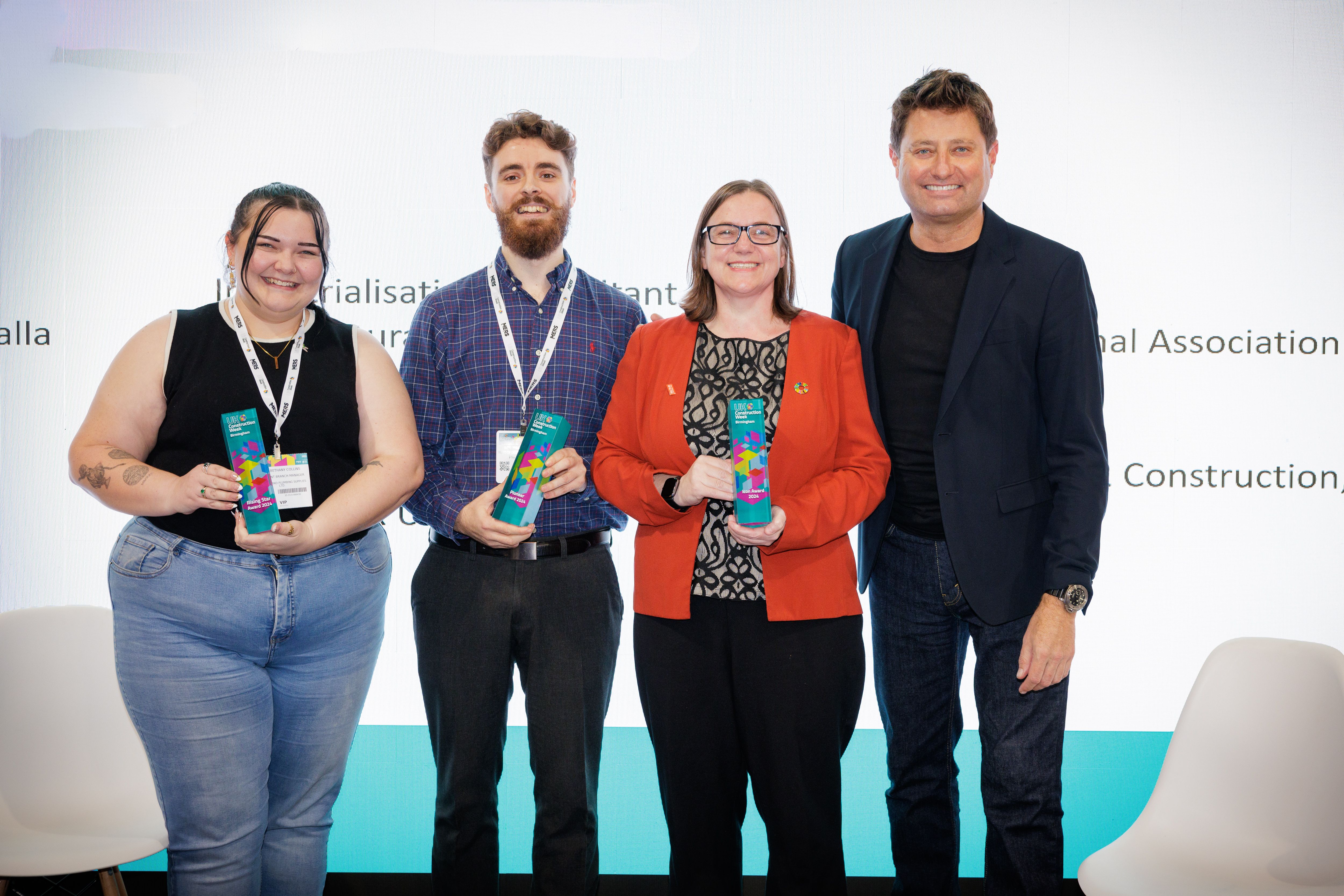 Role Models pictured with George Clarke