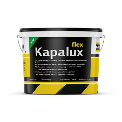 KAPALUX FLEX High-performance elastic waterproofing paint with superior crack-bridging capability.