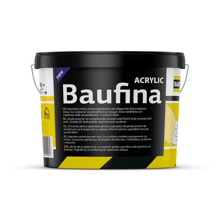 BAUFINA Ultra-fine, ready-to-use, polymer based finishing putty 
