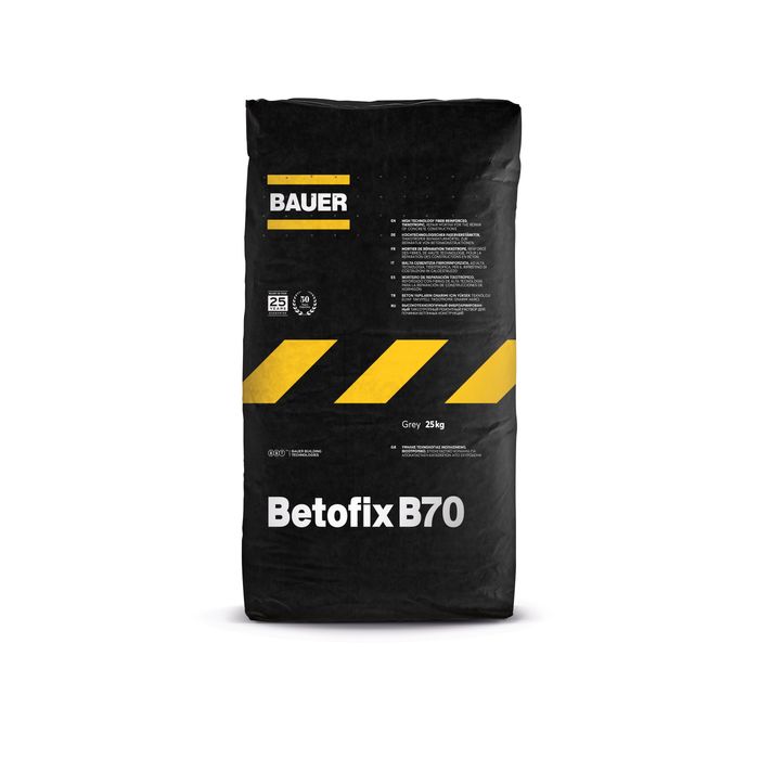 BETOFIX B70 Polymer modified thixotropic repairing mortar for concrete.
