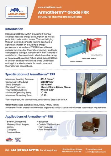 Armatherm FRR Data Sheet