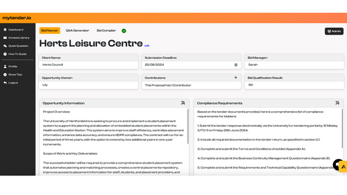 AI Tender Response Software