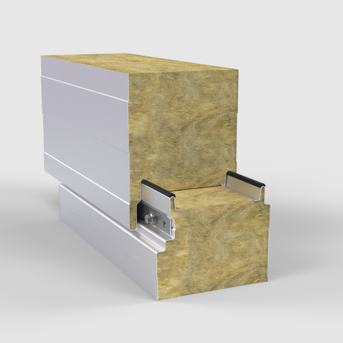 Lightly profiled sandwich panels with MW core Tenax