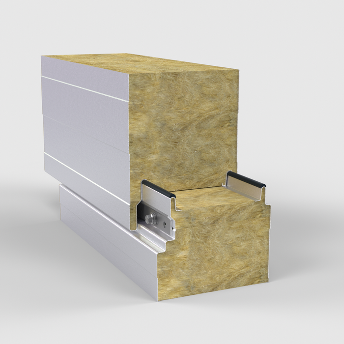 Lightly profiled sandwich panels with MW core Tenax