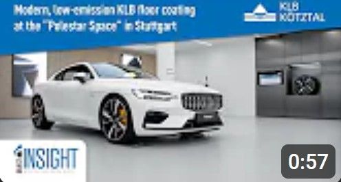 Modern, low-emission KLB floor coating at the “Polestar Space” in Stuttgart - KLB Kötztal