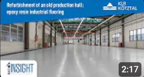Industrial flooring for production facilities: Load-bearing floor coating - KLB Kötztal