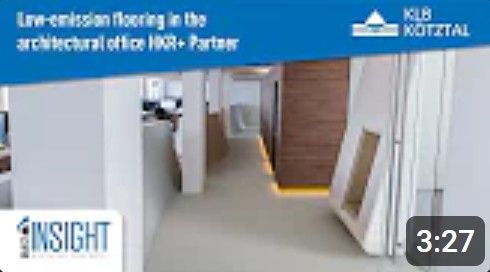 Low-emission flooring in the architectural office HKR+ Partner - KLB Kötztal