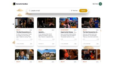 Subtitle-based Semantic Search