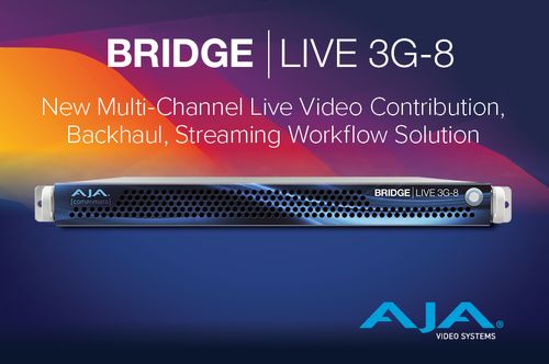 AJA Debuts New BRIDGE LIVE 3G-8 at NAB 2025