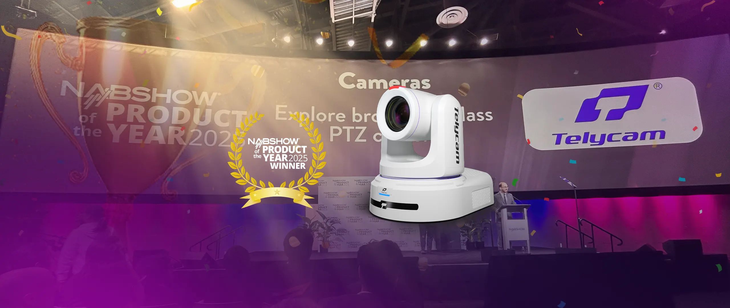 Telycam Explore Broadcast-class PTZ Camera Wins NAB Show 2025 Product of the Year Award