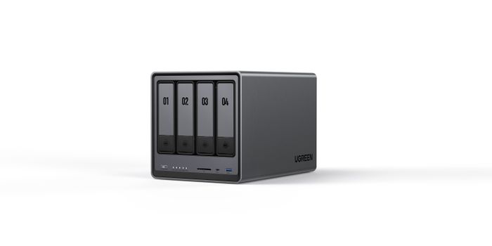 UGREEN NASync DXP4800 4-Bay Desktop NAS, Intel N100 Quad-core CPU, 8GB DDR5 RAM, 32G eMMC, 2 * 2.5GbE, 2 * M.2 NVMe Slots, 4K HDMI, Network Attached Storage (Diskless)
