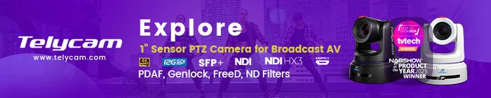 Telycam EXPLORE: The 1-Inch Sensor UHD PTZ Camera for Broadcasters