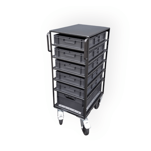 Compact 6 Crate Cart