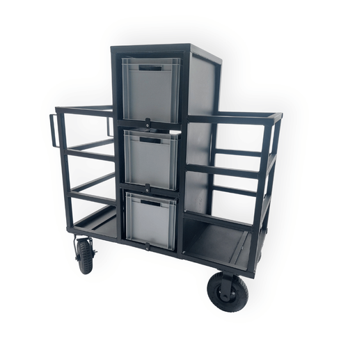 Compact Stand and Crate Cart