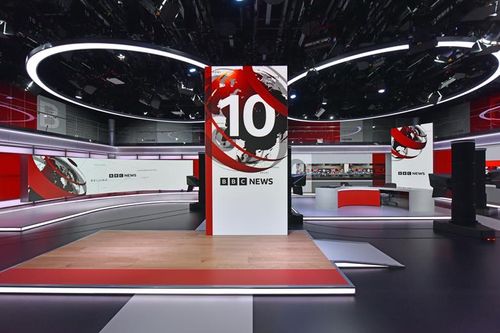Revamped BBC News studio unveiled