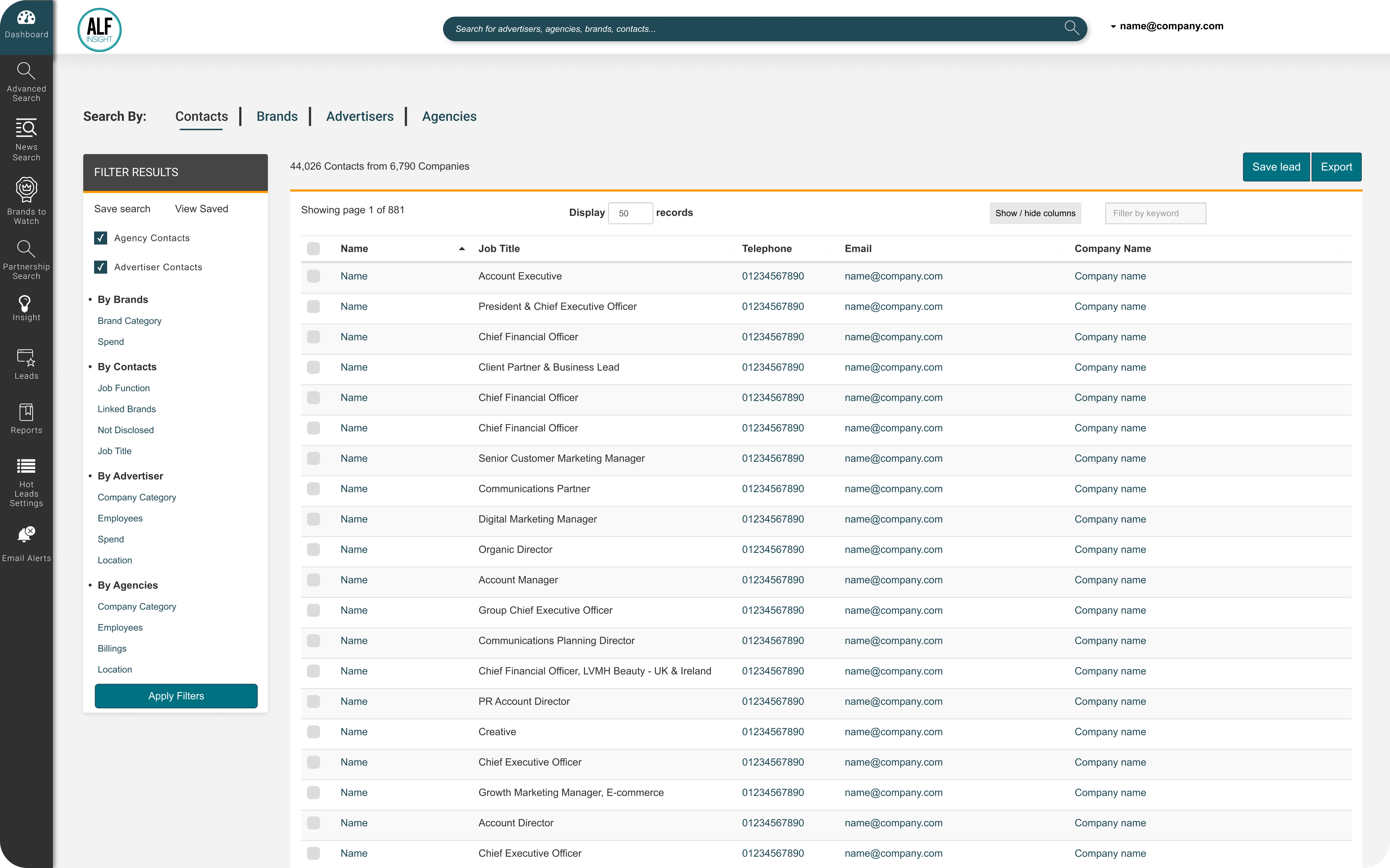 Lead Sourcing Tool