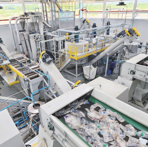 Plastic PET/PP/PE/PVC soft and rigid washing, pelletizing, sorting system