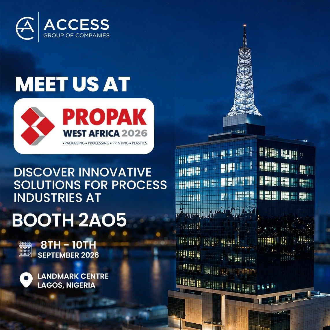 Access Group of Companies to Showcase Process Industry Solutions at ProPak West Africa 2026