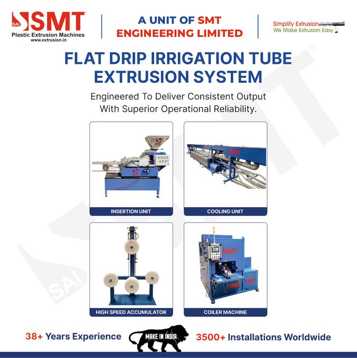 Flat Drip Irrigation Tube Extrusion System