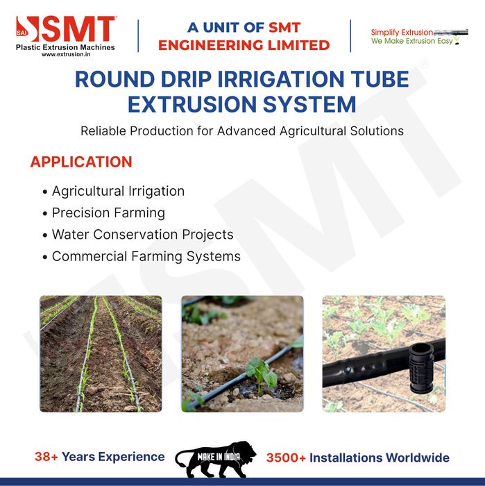 Round Drip Irrigation Tube Extrusion System
