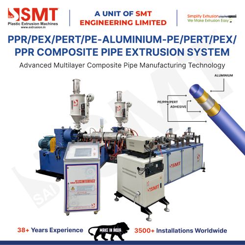 PPR/PEX/PERT/PE-ALUMINIUM-PE/PERT/PEX/PPR COMPOSITE PIPE EXTRUSION SYSTEM